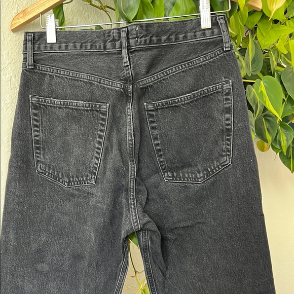 Agolde High Rise Black Distressed Jeans - Picture 6 of 6